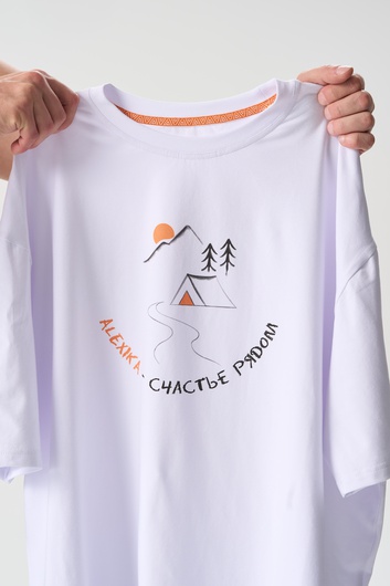 Футболка из хлопка Alexika Футболка Alexika Счастье рядом