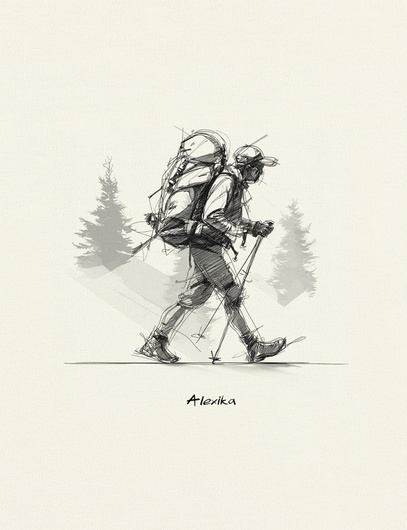 Футболка свободного силуэта Alexika Футболка Alexika Турист